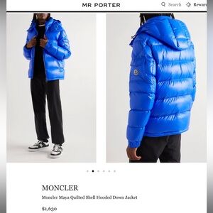 Moncler Maya Quilted Shell Hooded Down Jacket